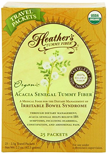 Book Cover Heather's Tummy Fiber Organic Acacia Senegal Packets for IBS, 25 Count Travel Packs