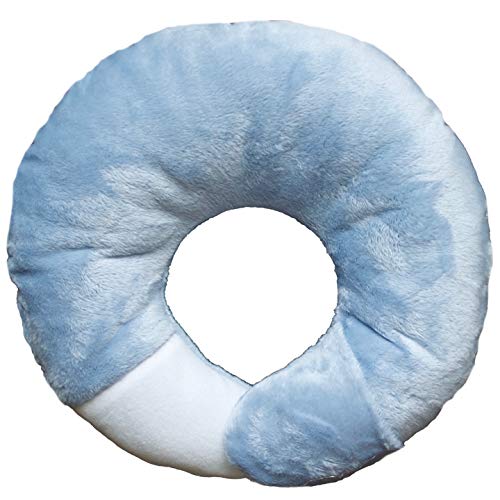 Book Cover Babymoon Pod Multipurpose Baby Pillow - Use for Flat Head Baby Pillow, Car Seat and Stroller Toddler Pillow, Tummy Time, & Nursing Support - Perfect (Baby Blue)