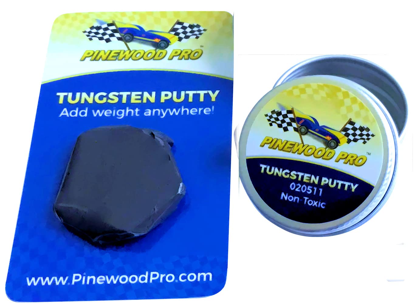 Book Cover Pinewood Pro Tungsten Putty for Derby Car Weights - Easily Fine Tune Car Weight for Fastest Speed (1 Ounce)