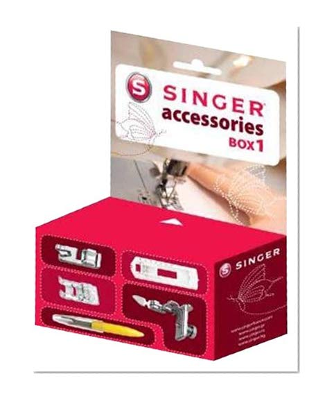 Singer 292117 Box 1 Boite d'Accessoires Pieds de Biche pour Machine à Coudre