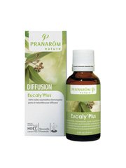 Pranarom - Diffusion synergies eucaly'plus - 30 ml huile essentielle - Assainit et purifie l'air