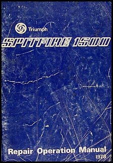 1975-1978 Triumph Spitfire 1500 Repair Shop Manual Original