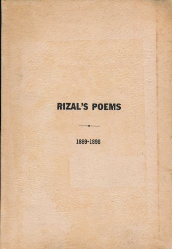 Rizal's Poems 1869-1896 (Volume III, Book One)