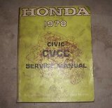 1978 Honda Civic CVCC Shop Service Repair Manual Oem 78