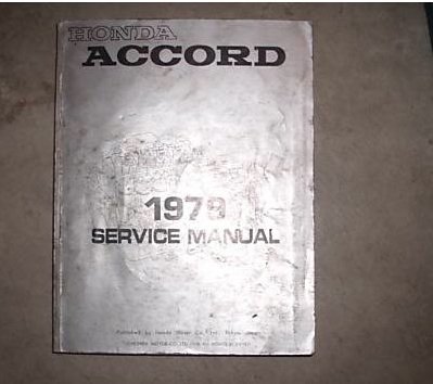 1979 Honda Accord Shop Service Repair Manual Oem 79
