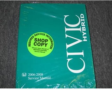 2008 Honda Civic Hybrid Service Shop Repair Manual Oem