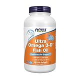 NOW Foods Supplements, Ultra Omega 3-D™, Omega-3 Fish Oil + Vitamin D-3, Cardiovascular Support*, 180 Softgels