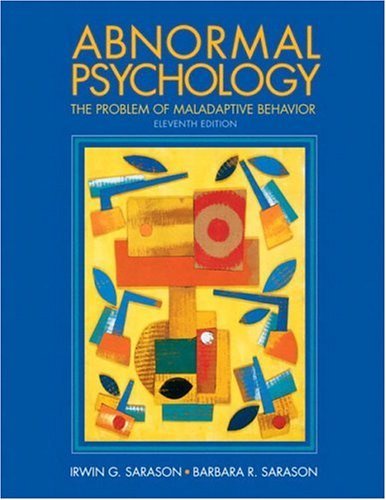 Abnormal Psychology Problem of Maladaptive Behavior (Hardcover, 2004) 11th EDITION