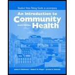 An Introduction to Community Health Student Note-taking Guide (Paperback, 2008) 6th EDITION