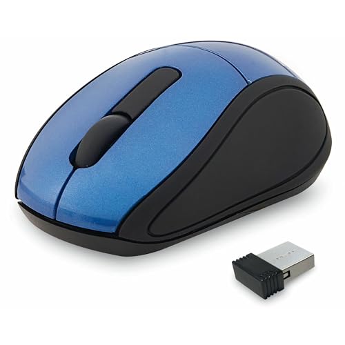 Verbatim Wireless Mini Travel Mouse - mice (RF Wireless, Optical, Blue, AAA, Windows 7/Vista/XP)