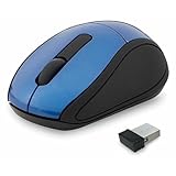 Verbatim 2.4G Wireless Mini Travel Optical Mouse with Nano Receiver for Mac and PC - Blue