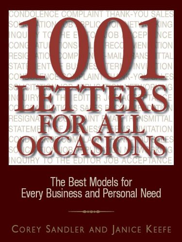 1001 Letters For All Occasions: The Best Models for Every Business and Personal Need