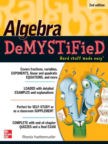 Book Cover Algebra DeMYSTiFieD, Second Edition