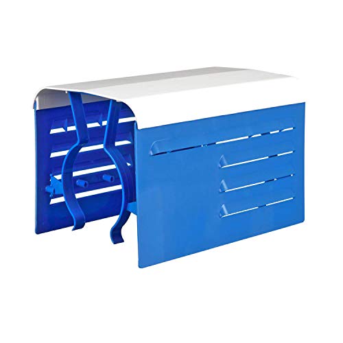 Blue Devil Adjustable Motor Cover , Blue & white, Fits all 1/3 HP to 2 HP electric motors.