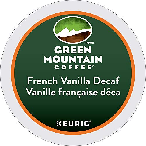 Book Cover Green Mountain Coffee French Vanilla Decaf Keurig Single-Serve K-Cup Pods, Light Roast Coffee, 24 Count