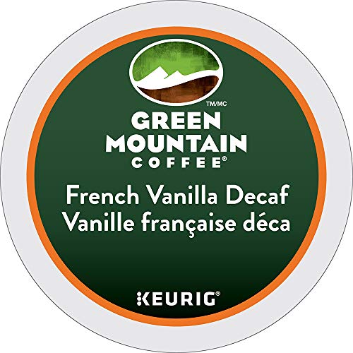Green Mountain Coffee French Vanilla Decaf Keurig Single-Serve K-Cup Pods, Light Roast Coffee, 24 Count