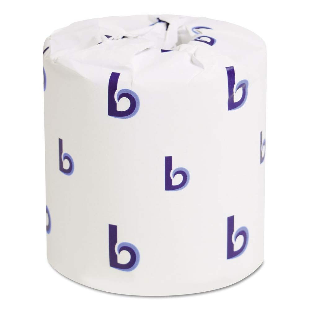 Book Cover Boardwalk B6180 125 ft. 2-Ply Septic Safe Toilet Tissue - White (500 Sheets/Roll, 96 Rolls/Carton) White 4.5x3 Inch (Pack of 96)