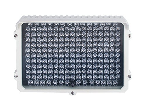 CMVision IR130-198 LED Indoor/Outdoor Long Range 300-400ft IR Illuminator with Free 3A 12VDC Adaptor （ New Version has Photo Sensor ON and Off Switch ）
