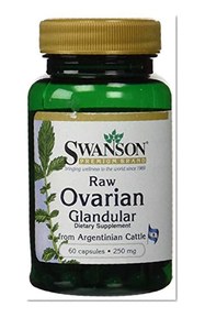 Swanson Ovarian Glandular Women's Hormone Ovarian Health Hormonal Balance Support Supplement 250 mg 60 Capsules