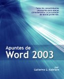 Apuntes de Word 2003 (Spanish Edition)