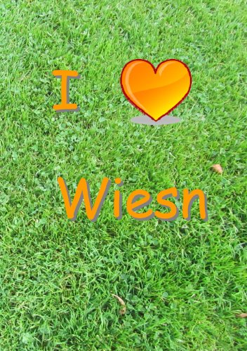 Bavarian Notebook - I Love Wiesn: lined, 108 pages (German Edition)