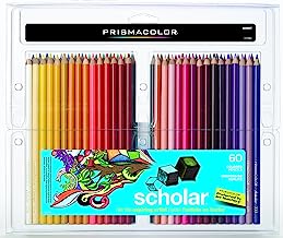 Prismacolor 92808HT Scholar Colored Pencils, 60-Count
