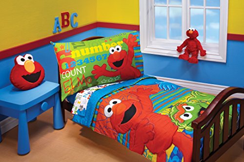 Book Cover Sesame Street ABC 123 4 Piece Toddler Set