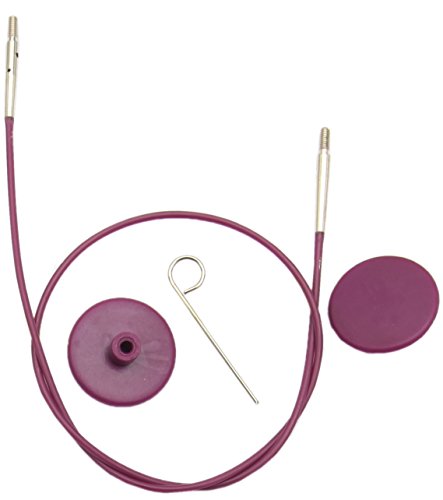 KnitPro Symfonie Câbles de tricotage remplaçables pour aiguilles en bois, Plastique, Autre, Nadelseil 100 cm
