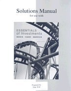Essentials of Investment -Solution Manual 7TH EDITION