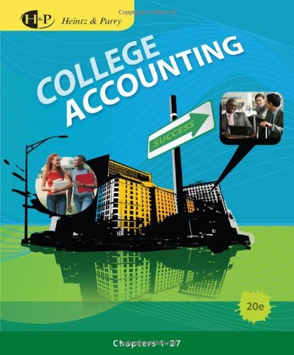 College Accounting, Chapter 1-27 20TH EDITION