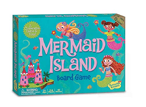 Book Cover Peaceable Kingdom Mermaid Island - Cooperative Board Game for Kids