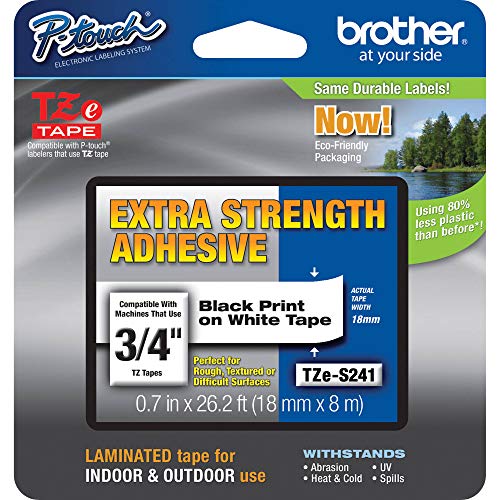 Book Cover Brother Genuine P-touch TZE-S241 Tape, 3/4