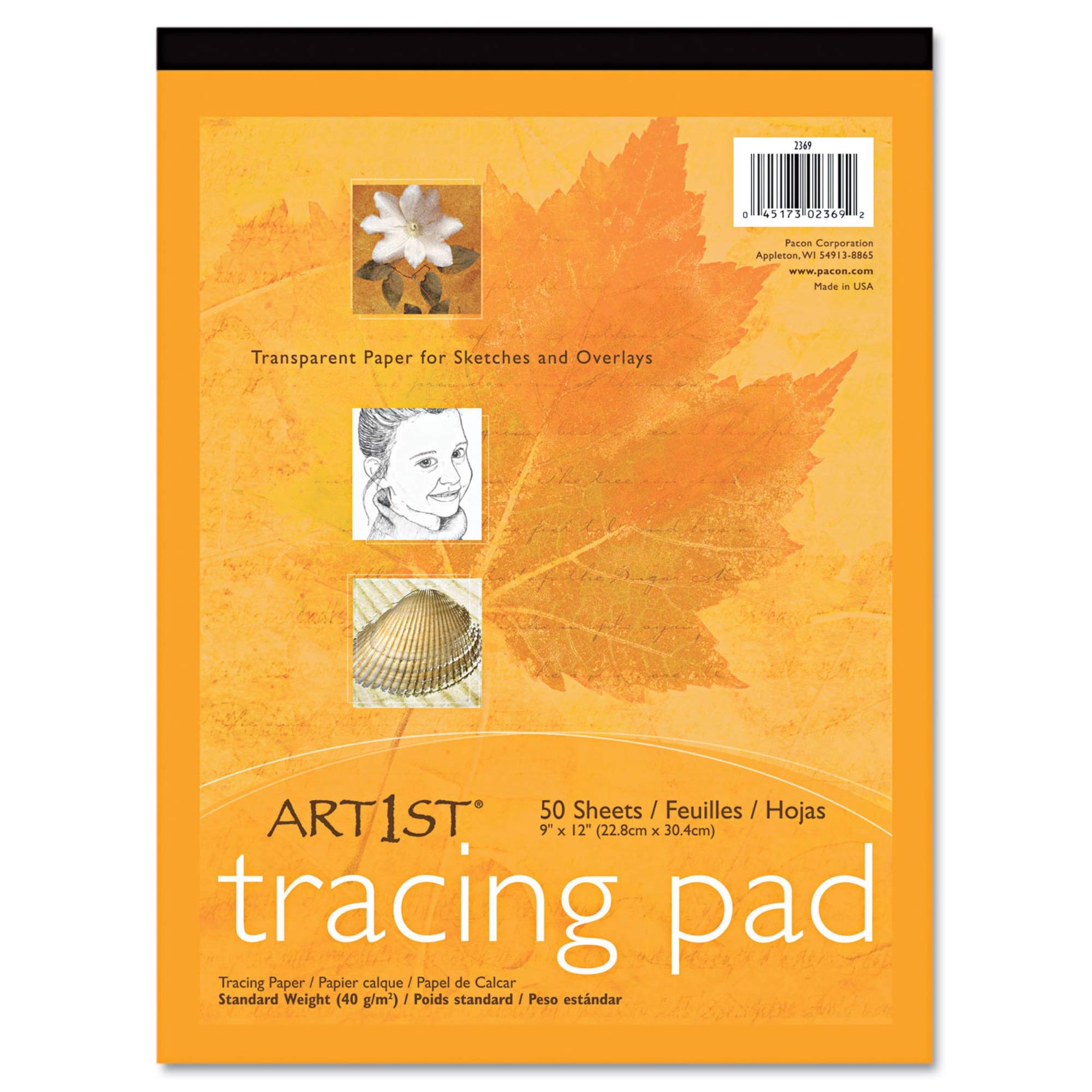 Book Cover UCreate® Tracing Pad, White, 9
