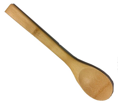 Book Cover Bamboo Wood Cooking Spoon – Use with All Cookware – 12-Inches