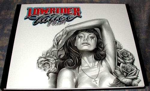 Lowrider Tattoo Flash (Chicano Gangster Cholo Deluxe Hardcover Book from Italy)