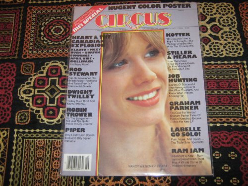 Circus Magazine (Nancy Wilson , Heart , Nugent Color Poster , Kotter , Heart , Stiller & Meara , Labelle , Ram Jam , Rod Stewart, November 24 , 1977)