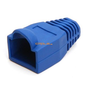 Cmple RJ-45 Strain Relief Boots for CAT5/5E/6 Ethernet LAN Cable Connector Cover Color Blue (Pack of 50)