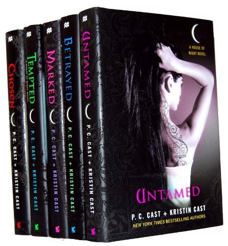 P. C. Cost and Kristin Cast - A House of Night Novels 5 Books Collection Set (Untamed, Betrayed, Marked, Tempted, Chosen)