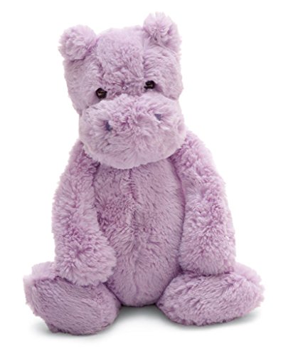 Book Cover Jellycat Bashful Lilac Hippo, Medium, 12 inches