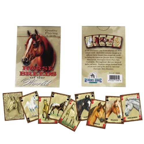 Book Cover Toy Supply Horse Breeds of The World Playing Cards