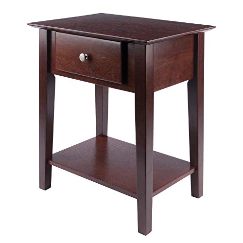Book Cover Winsome Wood Shaker Accent Table, Antique Walnut