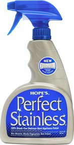 Hopes Perfect Stainless Stainless Steel Cleaner and Polish, 22oz Bottle