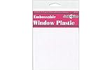 Judikins Embossable Window Plastic Sheets, 4.25-Inch x 5.5-Inch, Clear, 20-Pack
