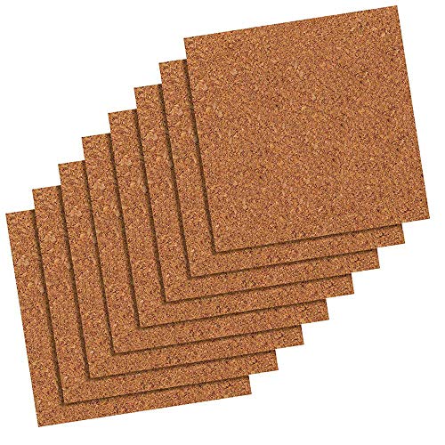 Book Cover Quartet Cork Tiles, Cork Board, 12 Inches x 12 Inches, Corkboard, Wall Bulletin Boards, Natural, 8 Count (108)