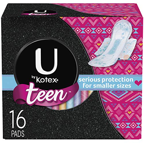 Book Cover U By Kotex Teen Ultra Thin Pad, 16 Count (Pack of 2)