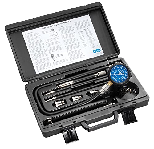 Book Cover OTC 5605 Deluxe Compression Tester Kit with Carrying Case for Gasoline Engines