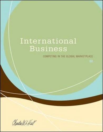 By Charles W. L. Hill: International Business Eighth (8th) Edition