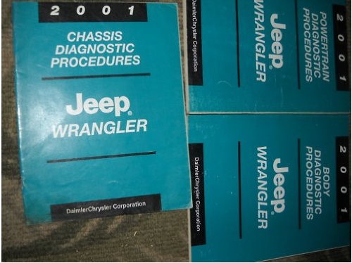 2001 Jeep Wrangler Service Shop Repair Manual Set 01 (factory chassis,body,powertrain diagnostics procedures manuals.)