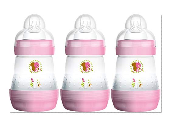 MAM - Lot de 3 biberons de 160 ml rose, bleu ou vert - Dès la naissance