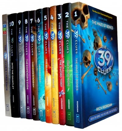 The 39 Clues 1 10 Book Set Plus A Game Card Pack New